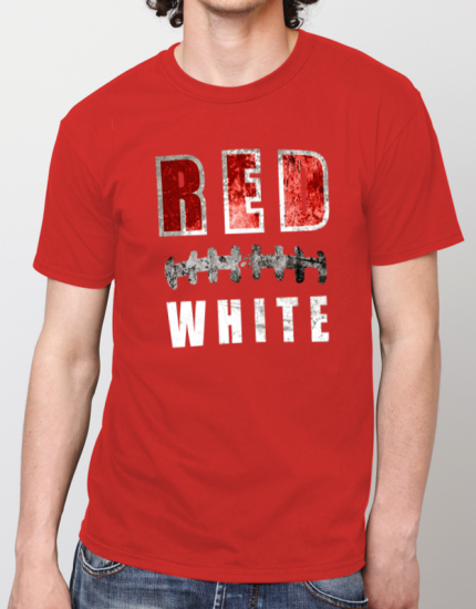 Μπλουζάκι με στάμπα Red White
