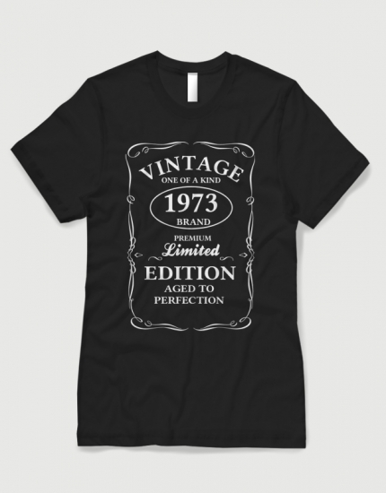 Μπλουζάκι με τύπωμα Vintage One of a Kind 1973