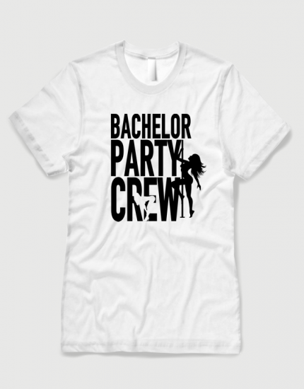 Μπλουζάκι με τύπωμα Bachelor Party Crew 