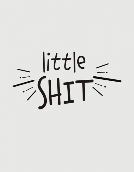 παιδικό φορμάκι με τύπωμα Little Shit