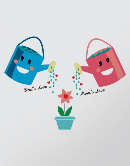 Μπλουζάκια με τύπωμα Family Flowers