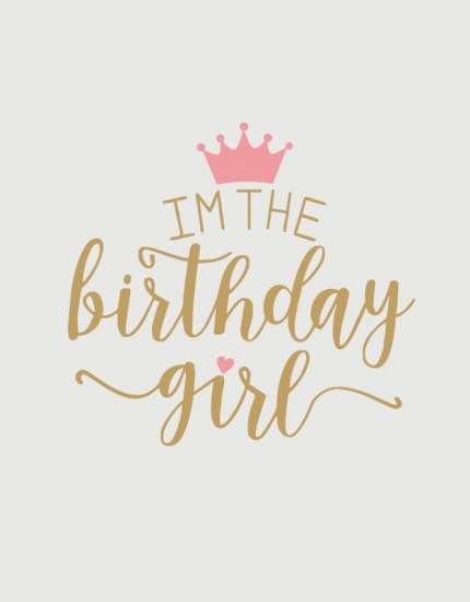 παιδικό μπλουζάκι μαύρο με στάμπα I am the Birthday Girl
