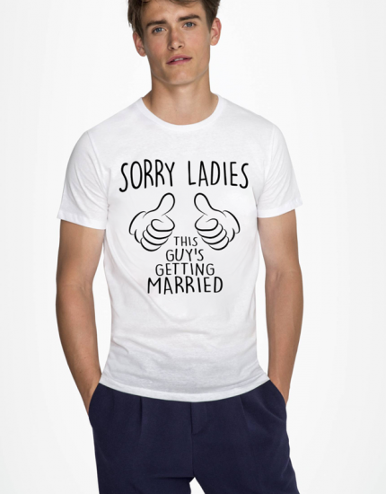 Μπλουζάκι με τύπωμα Sorry Ladies
