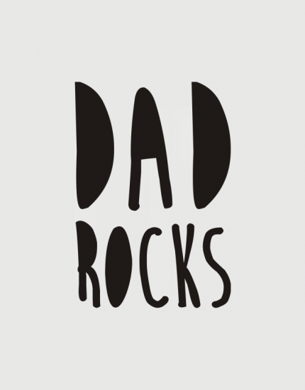 κούπα κεραμική λευκή Dad rocks