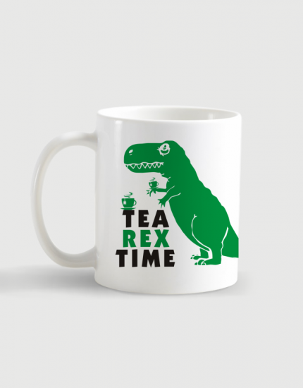 Κούπα κεραμική με τύπωμα Tea Rex Time