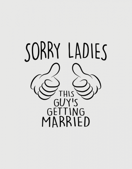 Μπλουζάκι με τύπωμα Sorry Ladies