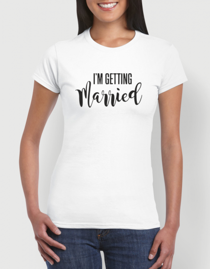 Μπλουζάκι με τύπωμα I m getting married