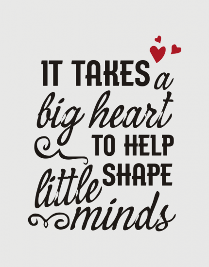 Υφασμάτινη τσάντα με στάμπα It takes a big heart