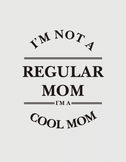 Υφασμάτινη τσάντα με στάμπα I am not a regular mom