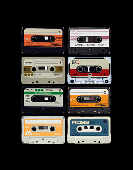 Μπλουζάκι με τύπωμα Cassette Tapes