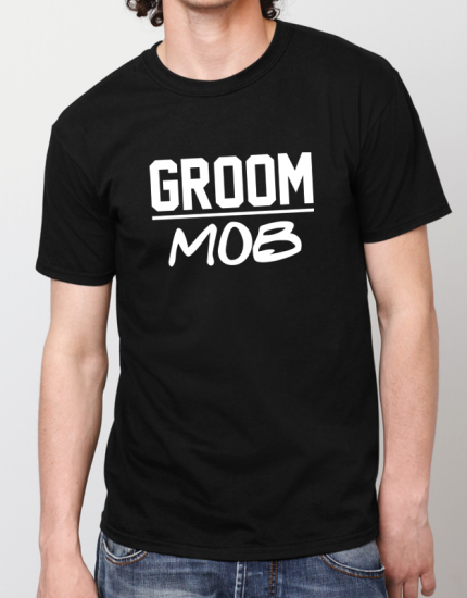 Μπλουζάκι με τύπωμα Groom Mob Μπλουζάκι με τύπωμα Groom Mob
