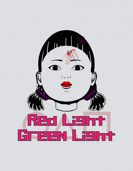 Μπλουζάκι με στάμπα Red light Green light
