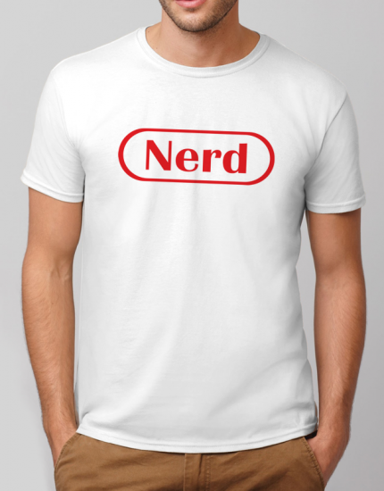 Μπλουζάκι με τύπωμα Nerd 