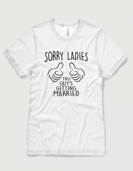 Μπλουζάκι με τύπωμα Sorry Ladies