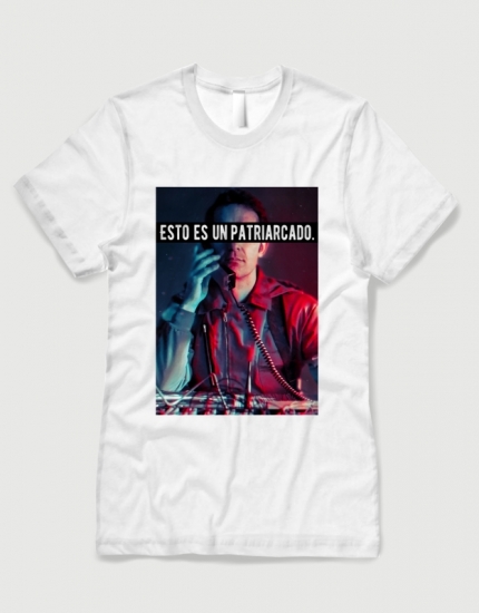 Ανδρικό t-shirt  λευκό με στάμπα Esto es un Patriarcado