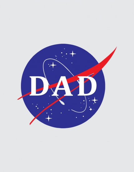 Μπλουζάκι με τύπωμα Nasa Dad