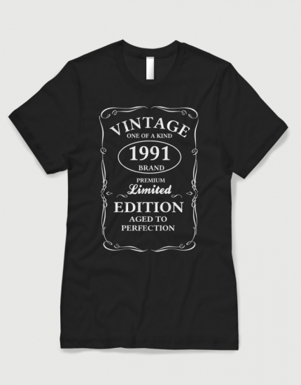 Μπλουζάκι με τύπωμα Vintage One of a Kind 1991