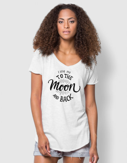 Μπλουζάκι με τύπωμα Love to the moon and back