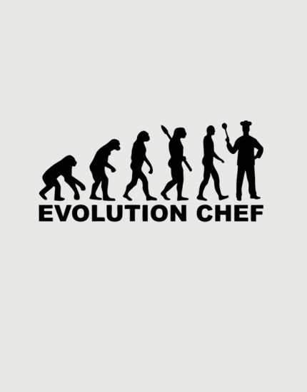 Ποδιά Μαγειρικής με τύπωμα Chef Evolution
