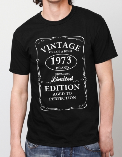Μπλουζάκι με τύπωμα Vintage One of a Kind 1973