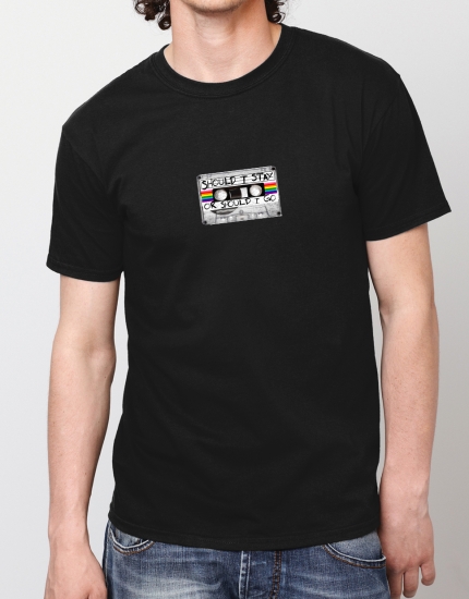 Μπλουζάκι με τύπωμα Should i stay