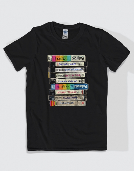 Μπλουζάκι με τύπωμα VHS Greek Tapes 