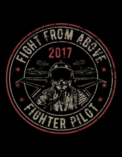 Μπλουζάκι με στάμπα Fight from above
