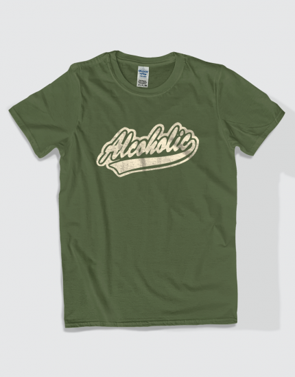 Μπλουζάκι με στάμπα Alcoholic