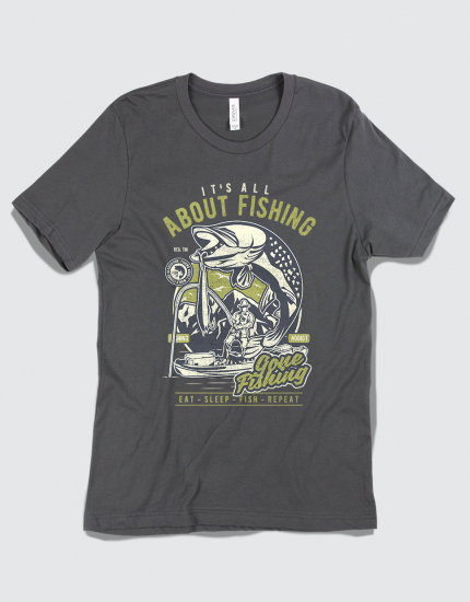 Μπλουζάκι με τύπωμα It's all about fishing
