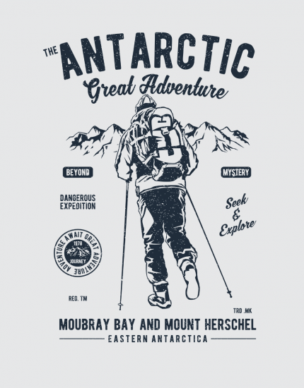 Μπλουζάκι με τύπωμα The Antarctic Adventure