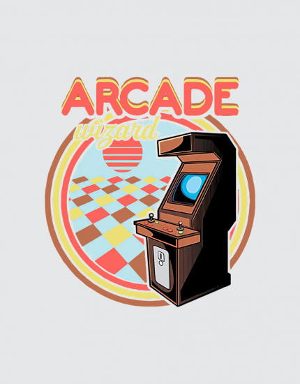 Μπλουζάκι με τύπωμα Arcade Wizard