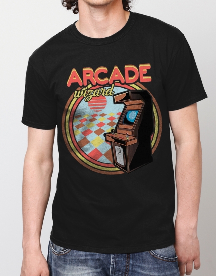 Μπλουζάκι με τύπωμα Arcade Wizard