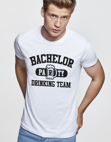 Μπλουζάκια με τύπωμα Bachelor Drinking Team