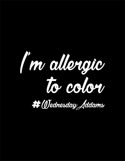 Μπλουζάκι με στάμπα I'm Allergic to Color