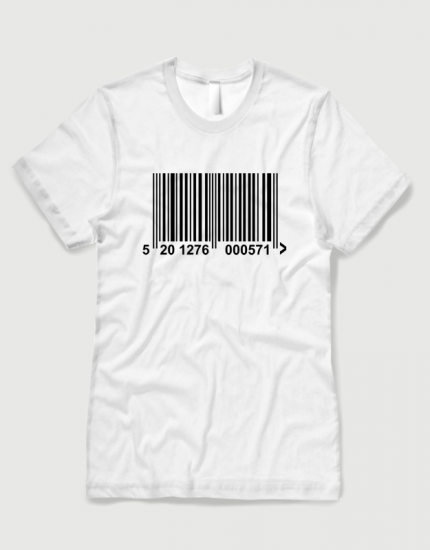 Μπλουζάκι με στάμπα barcode