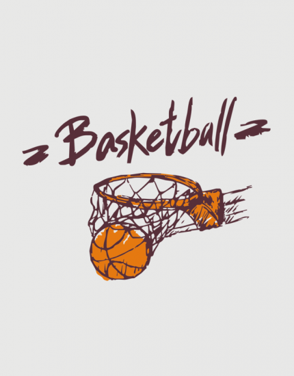 Μπλουζάκι με στάμπα Basketball