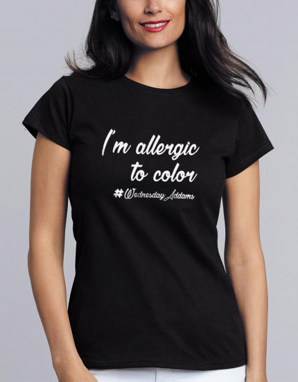 Μπλουζάκι με τύπωμα I'm Allergic to Color