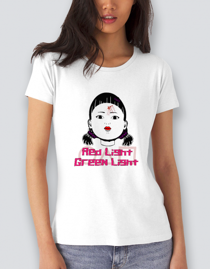 Μπλουζάκι με στάμπα Red light Green light