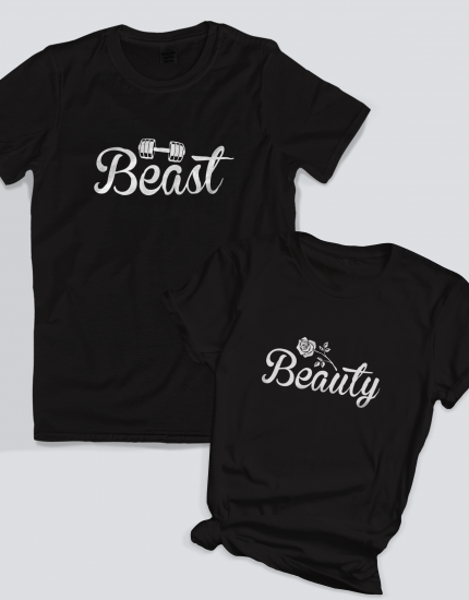 Μπλουζάκια με τύπωμα Beauty - Beast