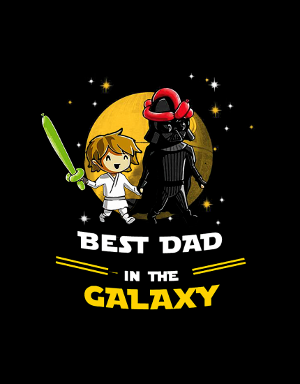 Μπλουζάκι με τύπωμα Best dad in the galaxy boy