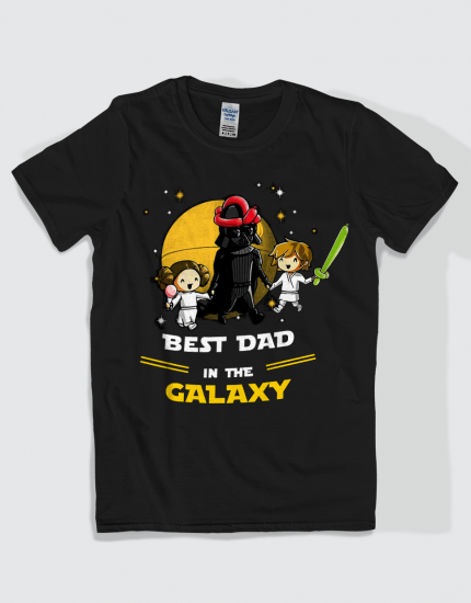 Μπλουζάκι με τύπωμα Best dad in the galaxy boy-girl 