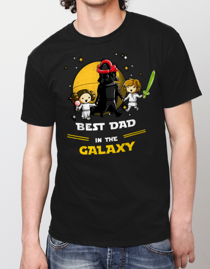 Μπλουζάκι με τύπωμα Best dad in the galaxy boy-girl 