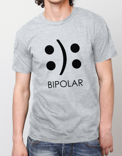 Μπλουζάκι με στάμπα Bipolar