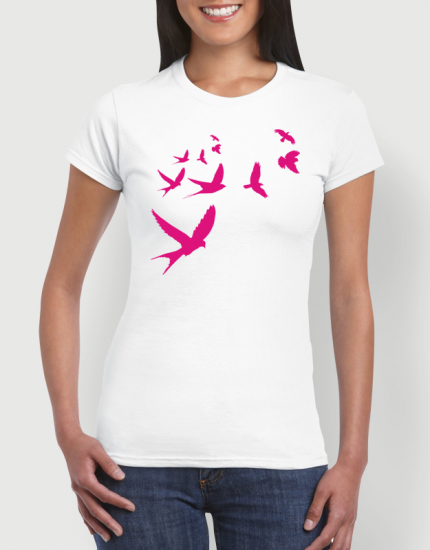 Μπλουζάκι με στάμπα Flying Birds