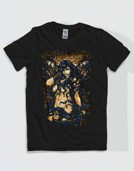 Μπλουζάκι με τύπωμα Blue haired babe