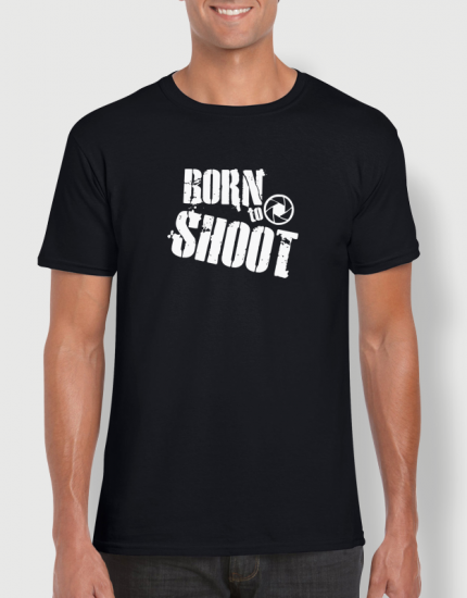 Μπλουζάκι με στάμπα Born to shoot