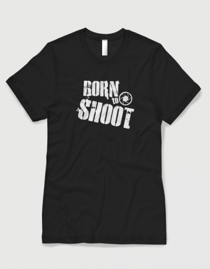 Μπλουζάκι με στάμπα Born to shoot
