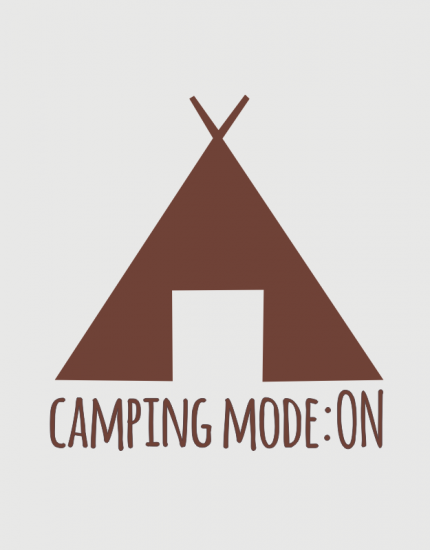 Μπλουζάκι με στάμπα Camping mode: ON