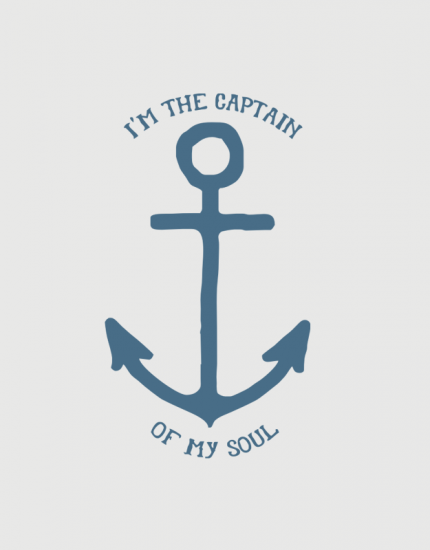 Μπλουζάκι με στάμπα I'm the captain of my soul