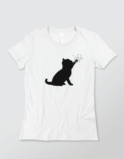 Μπλουζάκι με τύπωμα Cat in a dream